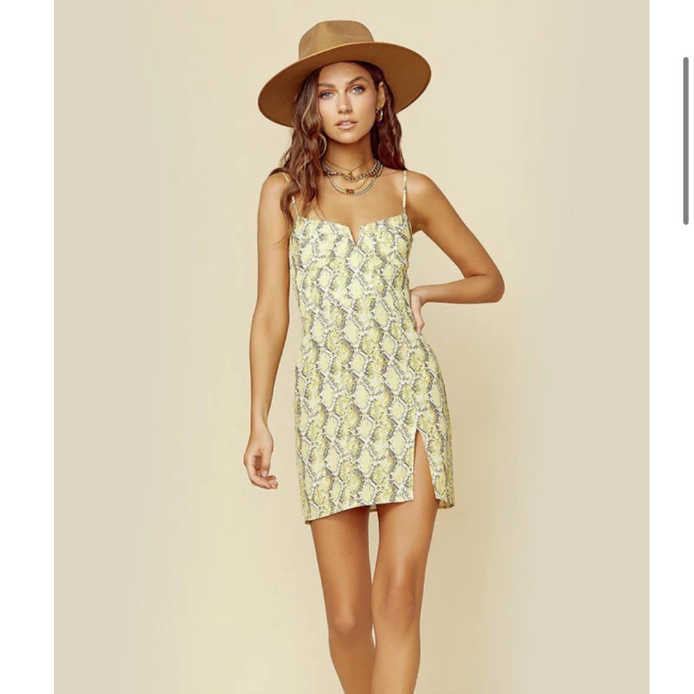 Blue Life DONIA DRESS yellow mini dress brand new